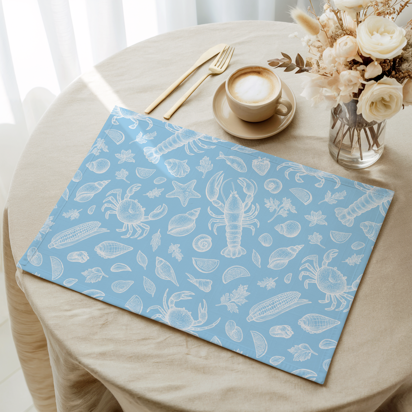 Sky Blue
Clam Shack Cotton Twill Placemat