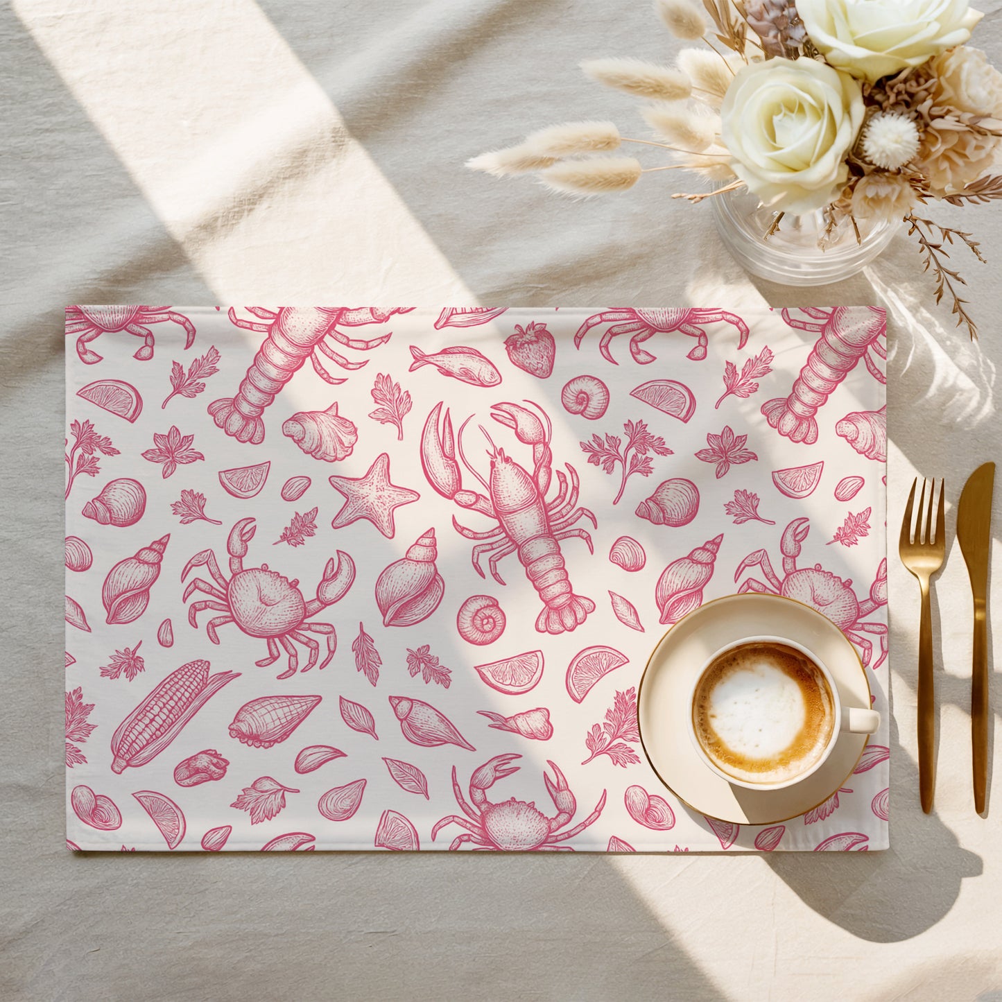 Coral
Clam Shack Cotton Twill Placemat