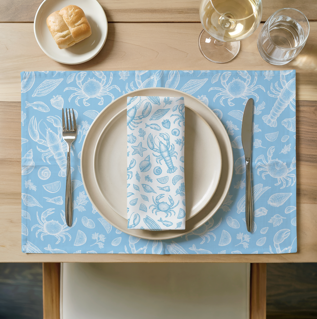 Sky Blue
Clam Shack Cotton Twill Placemat