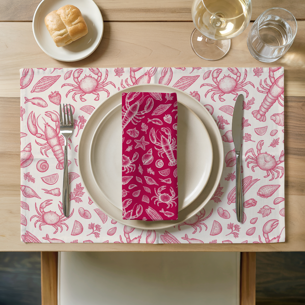 Coral
Clam Shack Cotton Twill Placemat