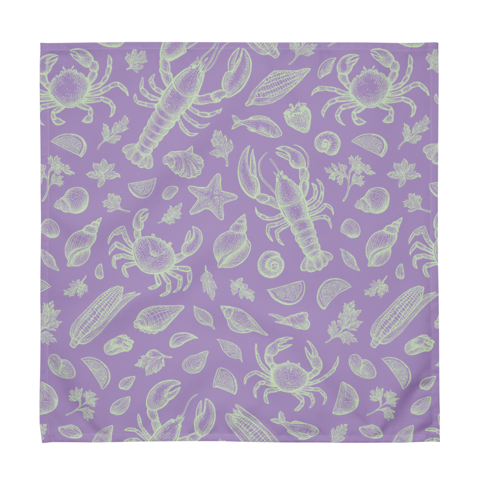 Seaweed Clam Shack Cotton Twill Napkins (Set of 2)