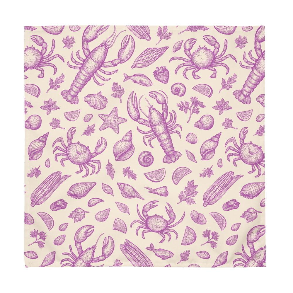 Shell Rose Clam Shack Cotton Twill Napkin