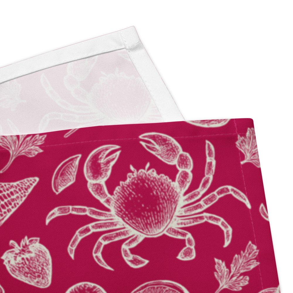 Coral Clam Shack Cotton Twill Napkins (Set of 2)