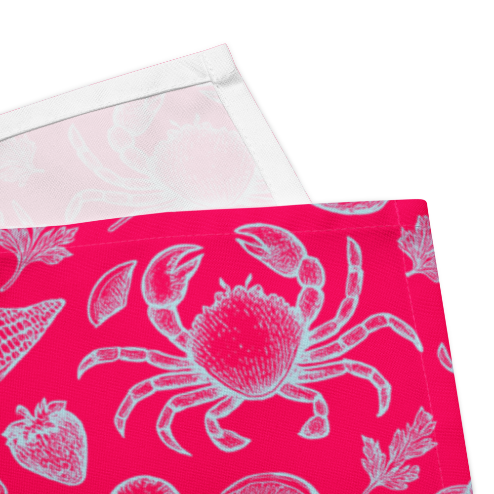 Raspberry Clam Shack Cotton Twill Napkin
