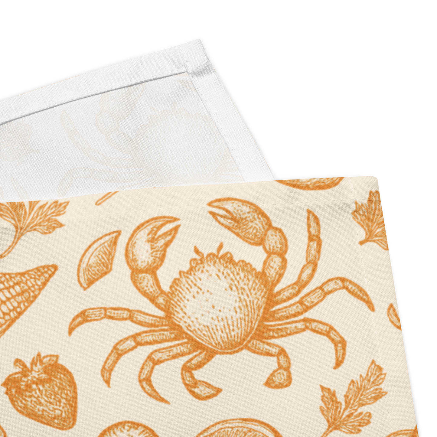 Apricot Clam Shack Cotton Twill Napkins (Set of 2)