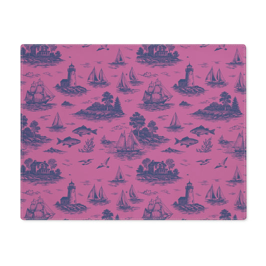 Orchid Coastal Toile Cotton Twill Placemat