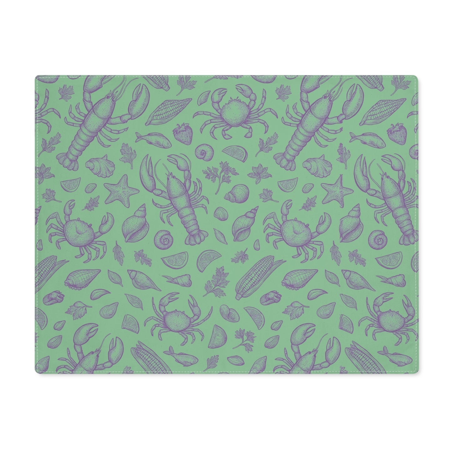 Seaweed Clam Shack Cotton Twill Placemat