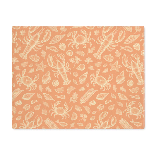 Apricot Clam Shack Cotton Twill Placemat