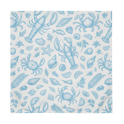 Sky Blue Clam Shack Cotton Twill Napkin