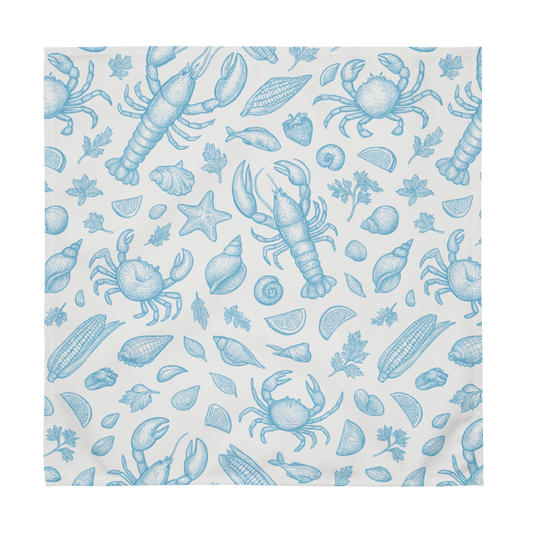 Sky Blue Clam Shack Cotton Twill Napkin