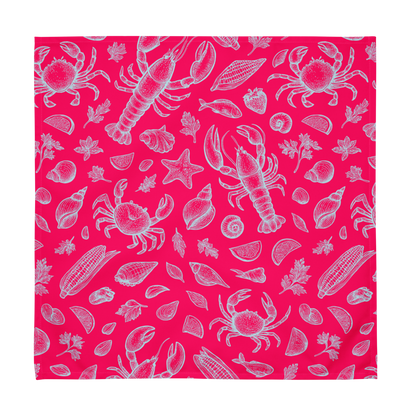 Raspberry Clam Shack Cotton Twill Napkin