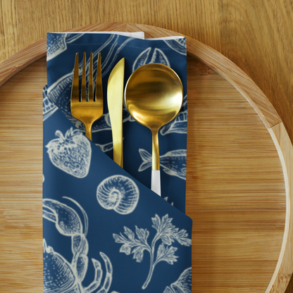 Denim Clam Shack Cotton Twill Napkin