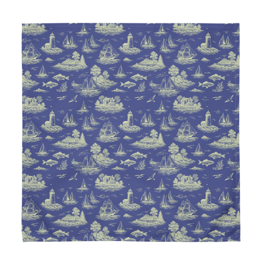 Coastal Lime Coastal Toile Cotton Twill Napkin
