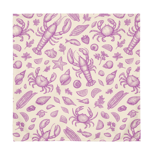Shell Rose Clam Shack Cotton Twill Napkin