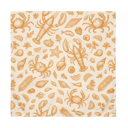 Apricot Clam Shack Cotton Twill Napkin
