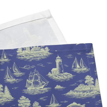 Coastal Lime Coastal Toile Cotton Twill Napkins (Set of 2)