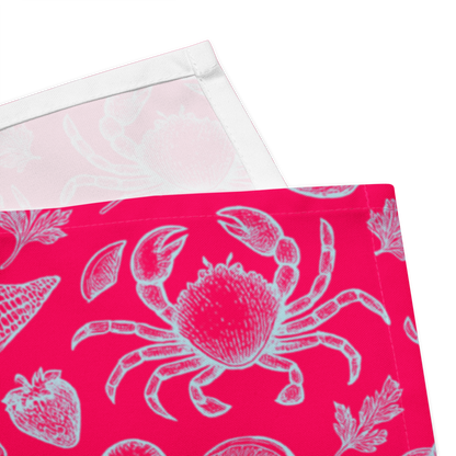 Raspberry Clam Shack Cotton Twill Napkin