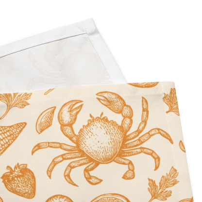 Apricot Clam Shack Cotton Twill Napkin